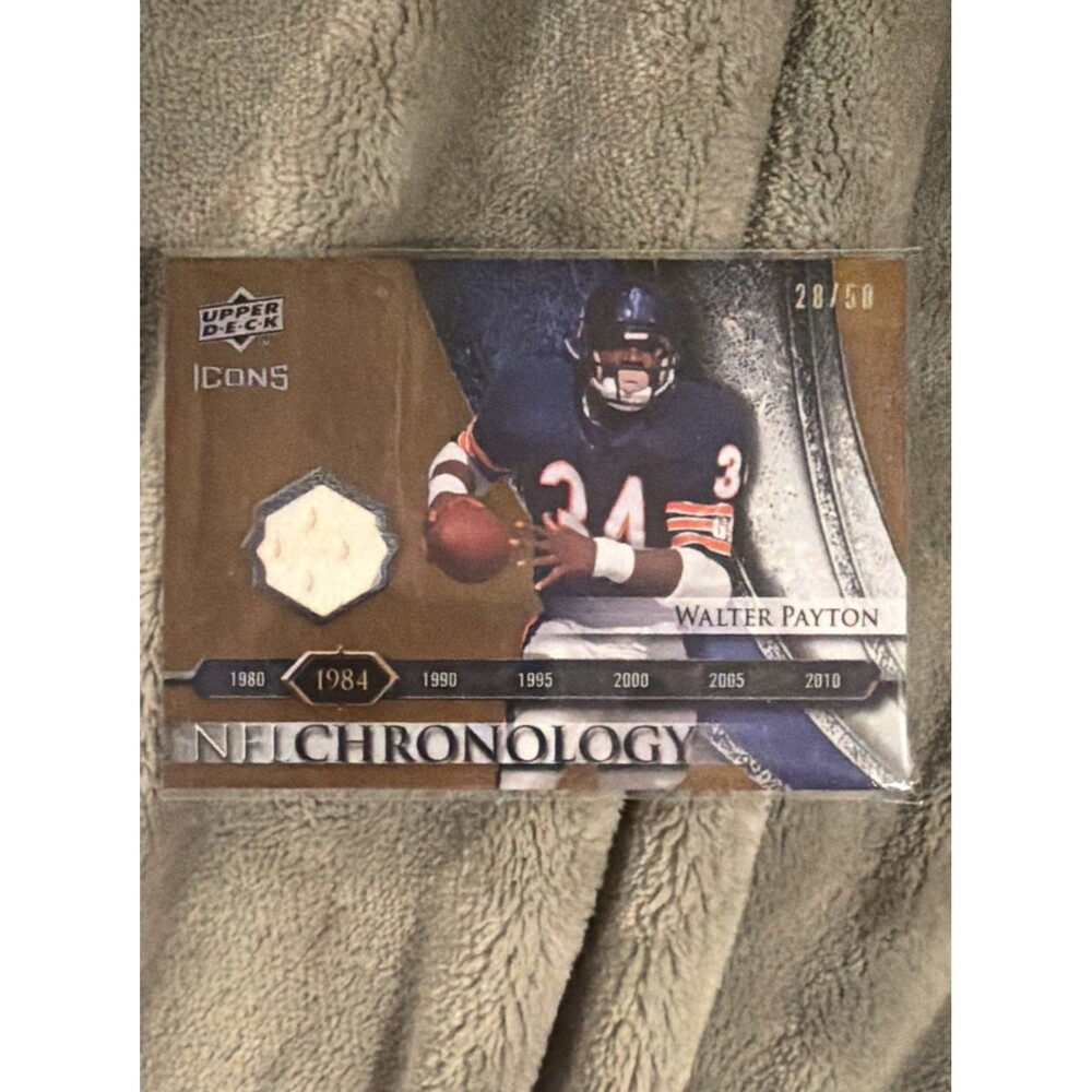 2008 Upper Deck Icons - Nfl Chronology Walter Payton #CHRCHR13 Rainbow Gold...